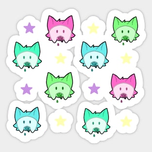 Slime pup pack Sticker